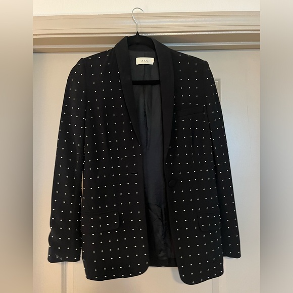 A.L.C. Jackets & Blazers - A.L.C. Rhinestone-Embellished Crepe Blazer